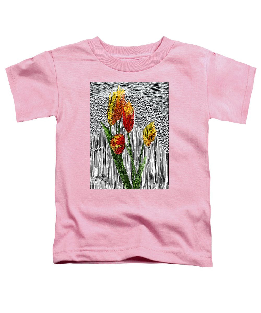 Toddler T-Shirt - Yellow Tulips