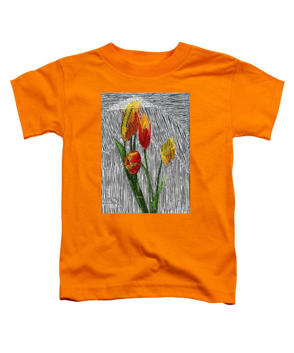 Toddler T-Shirt - Yellow Tulips