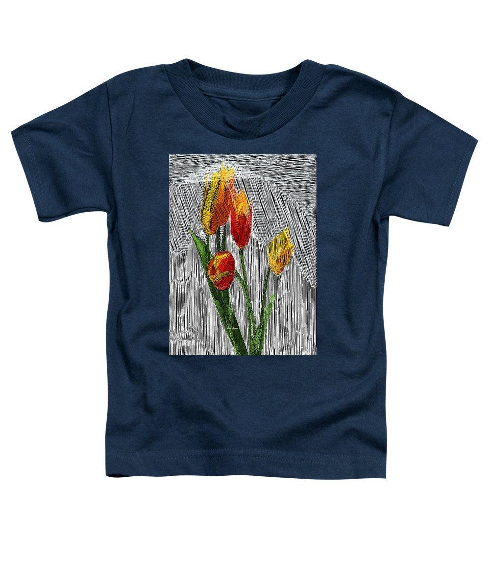 Toddler T-Shirt - Yellow Tulips