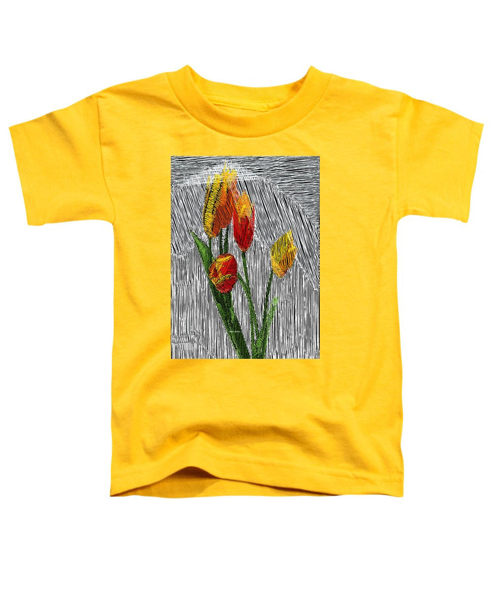 Toddler T-Shirt - Yellow Tulips