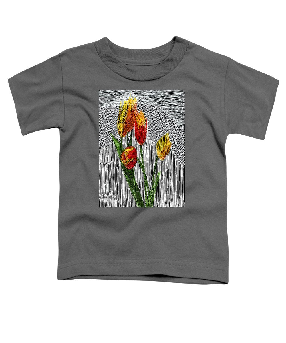 Toddler T-Shirt - Yellow Tulips