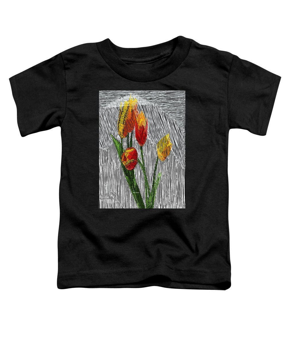 Toddler T-Shirt - Yellow Tulips