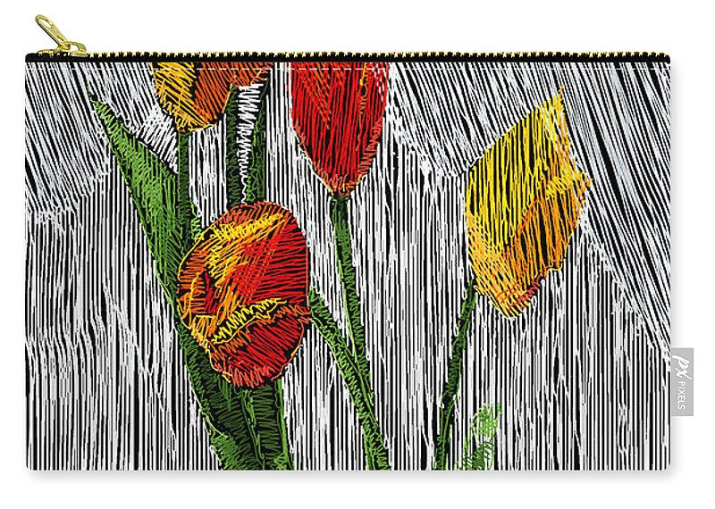 Carry-All Pouch - Yellow Tulips