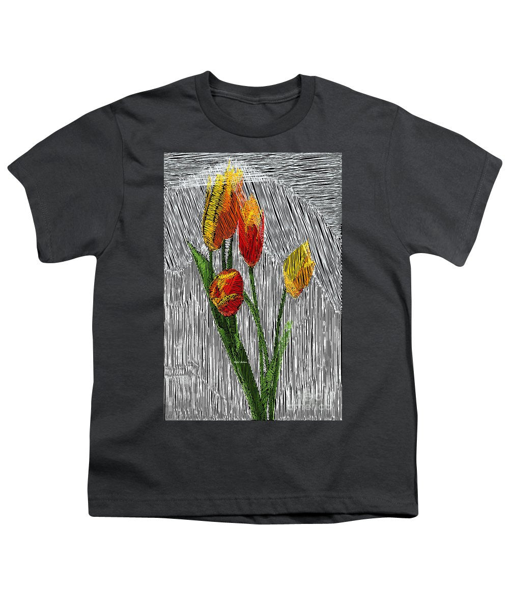 Youth T-Shirt - Yellow Tulips